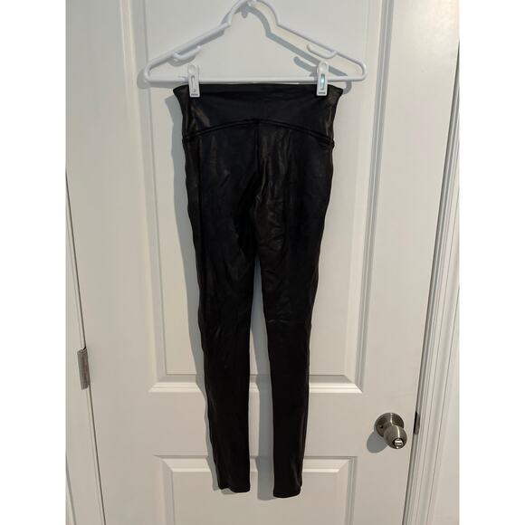 SPANX faux leather high waisted moto leggings size small - Picture 6 of 6
